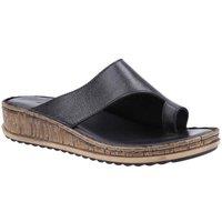 Hush Puppies Women's 'Elissa Toepost' Sandals in Black | Size: 8