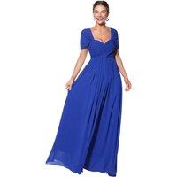 KRISP Women's Multiway Neckline Occasion Maxi Dress in Dark Blue | Size: 10