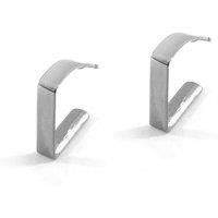 ANCHOR & CREW Women's Hayward Right Angle Geometric Silver Earring Studs