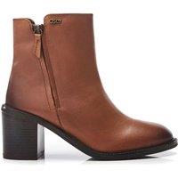 b.soleful Women's 'B.Pearce' Leather Ankle Boots in Tan | Size: 3