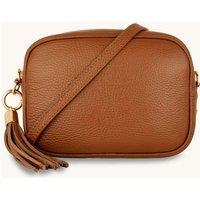 Apatchy London Women's The Tassel Leather Crossbody Bag in Tan
