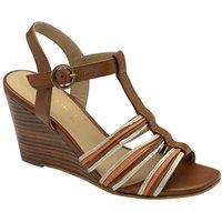 Ravel Women's 'Lagan' Leather Wedge Sandals in Tan | Size: 7