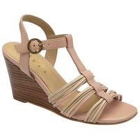 Ravel Women's 'Lagan' Leather Wedge Sandals in Pink | Size: 7