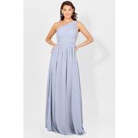 KRISP Women's One Shoulder Evening Maxi Dress in Blue | Size: 18
