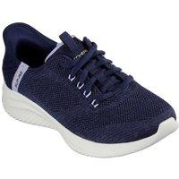 Skechers Women's 'Ultra Flex 3.0 Easy Step' Slip On Shoes in Navy | Size: 4