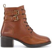 Dune London Women's 'Paxan' Leather Ankle Boots in Tan | Size: 3