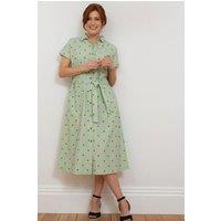 Kite Women's Charlton Poplin Shirt Dress in Green | Size: 10