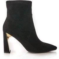 Moda In Pelle Women's 'Lemmie' Alcantara Heeled Boots in Black | Size: 7