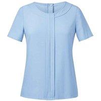 Brook Taverner Women's Verona Short-Sleeved Top in Blue | Size: 10
