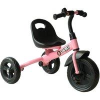 HOMCOM Kids Children Tricycle Baby Pedal Ride on Trike 3 Wheels Toddler Safety Toy in Pink