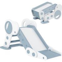 AIYAPLAY Foldable Kids Slide, Freestanding Baby Slide, for Ages 1.5-3 Years in Grey