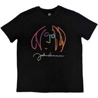 John Lennon Men's Self Portrait T-Shirt in Black | Size: XL