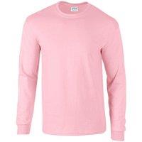 Premier Men's Ginmill Checked Long-Sleeved Shirt in Light Pink | Size: 2XL