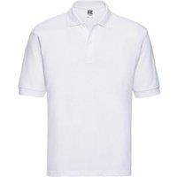 Russell Men's Polycotton Pique Polo Shirt in White | Size: XL