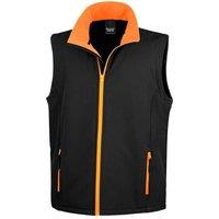 Result Men's Printable Softshell Body Warmer in Black | Size: Medium