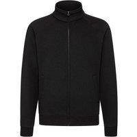 Fruit of the Loom Men's Full Zip Sweat Jacket in Black | Size: 2XL