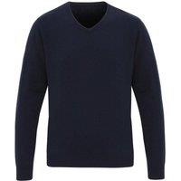Premier Men's Essential Acrylic V Neck Sweatshirt in Navy | Size: 2XL