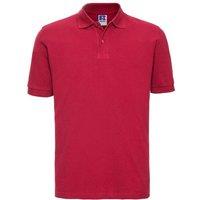 Russell Men's Classic Cotton Pique Polo Shirt in Red | Size: Large