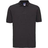 Russell Men's Classic Cotton Pique Polo Shirt in Black | Size: Large
