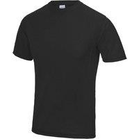 Just Cool Men's AWDis Supercool Performance T-Shirt in Black | Size: Large
