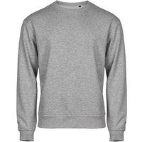 TEE JAYS Men's Power Heather Sweatshirt in Grey | Size: XL