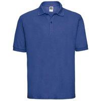 Russell Men's Polycotton Pique Polo Shirt in Pale Blue | Size: XS
