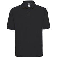 Russell Men's Polycotton Pique Polo Shirt in Black | Size: XL