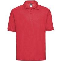 Russell Men's Polycotton Pique Polo Shirt in Light Red | Size: 2XL