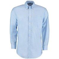 Kustom Kit Men's Oxford Classic Long-Sleeved Shirt in Light Blue | Size: 14 inches