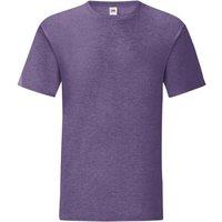 Fruit of the Loom Men's Iconic T-Shirt (Pack Of 5) in Purple | Size: Large