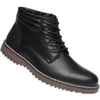 IVACHY Men's Casual Ankle Boots in Black | Size: 8