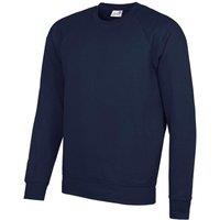 AWDis Men's Academy Crew Neck Raglan Sweatshirt in Navy | Size: XL