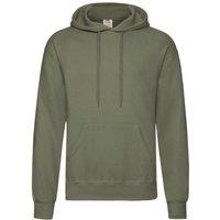 Fruit of the Loom Men's Hooded Sweatshirt Hoodie in Olive | Size: Medium