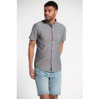 Tokyo Laundry Men's Cotton Chambray Short-Sleeve Shirt in Black | Size: 2XL
