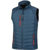 Result Men's Black Compass Padded Soft Shell Gilet in Mid Blue | Size: 2XL