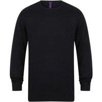 Henbury Men's Cotton Acrylic Crew Neck Sweatshirt in Navy | Size: 3XL