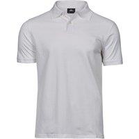 TEE JAYS Men's Cotton Pique Polo Shirt in White | Size: Medium