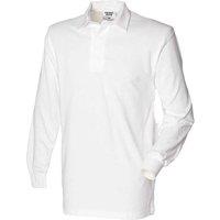 Front Row Men's Original Rugby Shirt in White | Size: Small