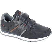 R21 Men's Synthetic Nubuck Trainers in Black | Size: 9