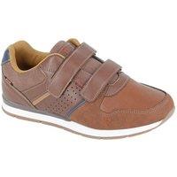R21 Men's Synthetic Nubuck Trainers in Brown | Size: 7