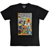 Marvel Comics Men's Fantastic Four T-Shirt in Black | Size: XL