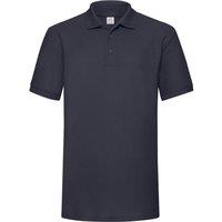 Fruit of the Loom Men's Polycotton Pique Heavy Polo Shirt in Mid Navy | Size: XL