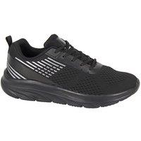 Rdek Men's Contrast Detail Lace Up Trainers in Black | Size: 8