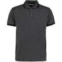 Kustom Kit Men's Tipped Classic Polo Shirt in Grey | Size: Medium