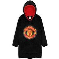 Manchester United FC Men's Oversized Poncho in Black