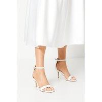 Coast Women's Trinnie Barely There Stiletto Heeled Sandals in White | Size: 8