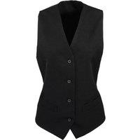 Premier Women's Lined Waistcoat in Black | Size: Medium