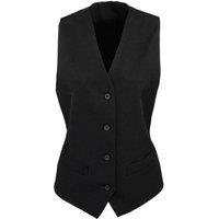 Premier Women's Lined Waistcoat in Black | Size: XL