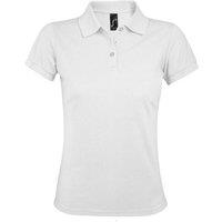 SOL'S Women's Prime Pique Polo Shirt in White | Size: Small