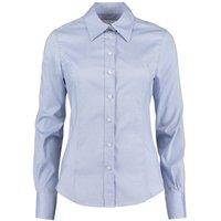 Kustom Kit Women's Corporate Long Sleeve Oxford Shirt in Light Blue | Size: 16